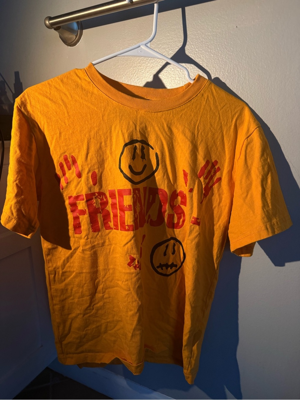 Men’s ' Yellow ' Vlone Friends' Graphic Tee